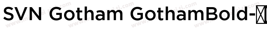 SVN Gotham GothamBold字体转换